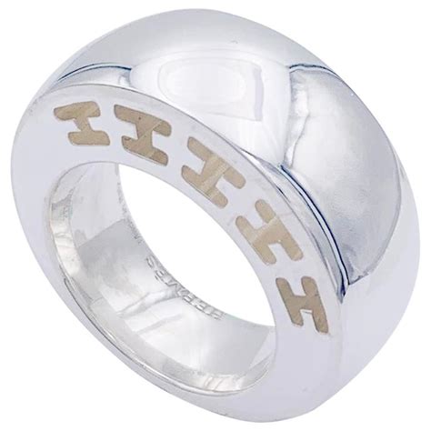 argent bague hermes|authentic Hermes rings.